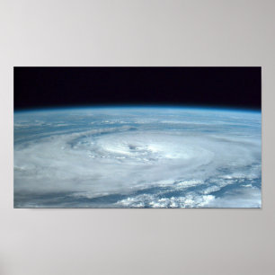 Affiche Vue du typhon Angela de Shuttle Columbia