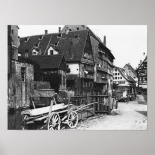 Affiche Vue du vieux quart, Ulm, c.1910