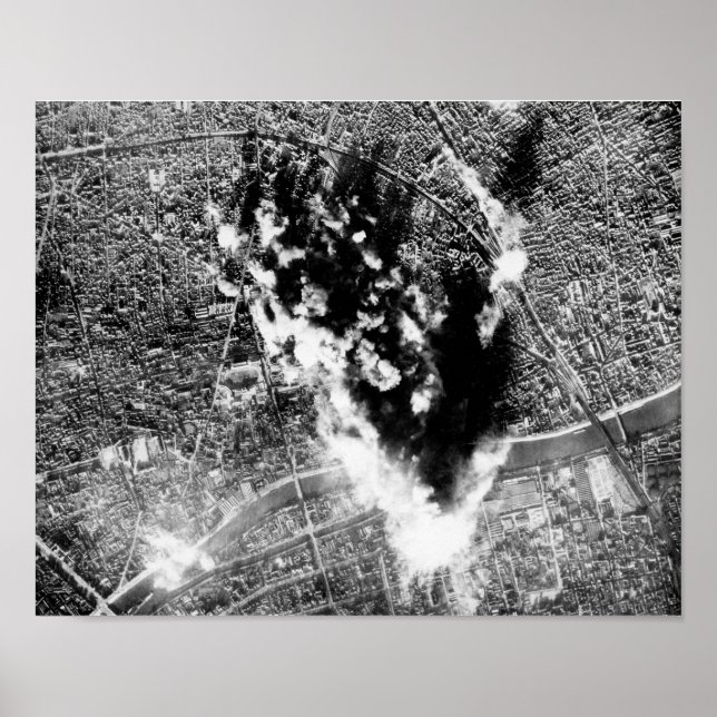 Affiche Vue D'Un B-17 Sur Une Bombarde - Paris 2ÈME GUERRE (Devant)