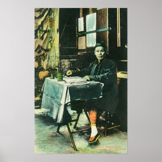 Affiche Vue d'un vendeur chinois de Fortune (Devant)