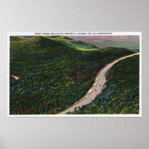 Affiche Vue d'une pente raide sur Memorial Hwy