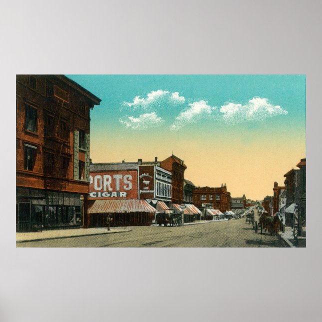 Affiche Vue Est de Grand Avenue (Devant)