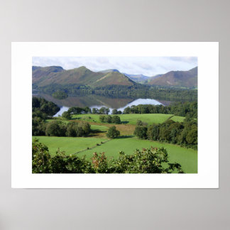Affiche Vue estivale de Derwentwater : Cumbria