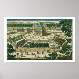 Affiche Vue et perspective du salon de la Menagerie