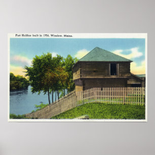 Affiche Vue extérieure de fort Halifax