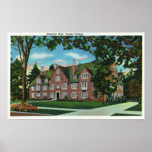 Affiche Vue extérieure de Kendrick Hall, Vassar College