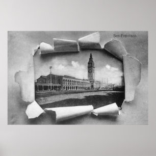 Affiche Vue extérieure de la gare de ferry