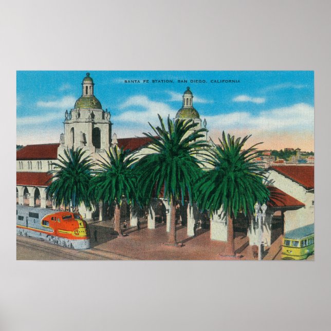 Affiche Vue extérieure de la station Père Noël Fe (Devant)