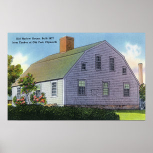 Affiche Vue extérieure de la vieille Chambre de Harlow