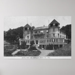 Affiche Vue extérieure de l'hôtel Bon Air à Escalle