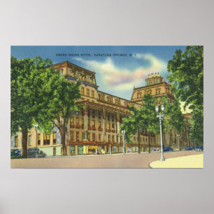 Affiche Vue extérieure de l'hôtel grand des syndicats