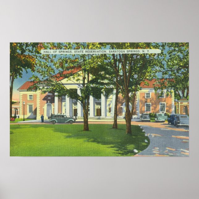 Affiche Vue extérieure du Hall des sources (Devant)