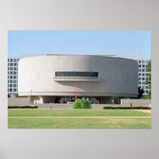 Affiche Vue extérieure du musée Hirshhorn, 1974 )