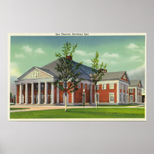 Affiche Vue extérieure du théâtre Spa de Saratoga