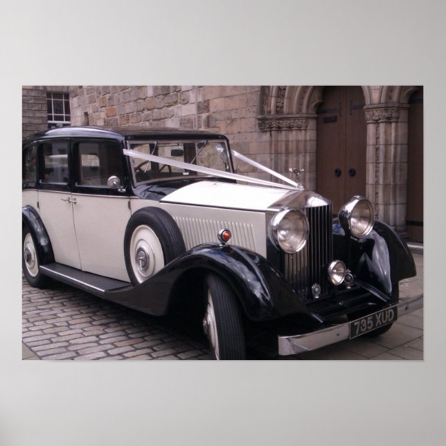 Affiche Vue frontale de 1936 Rolls Royce 20/25 (Devant)