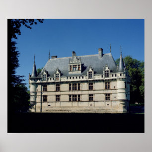 Affiche Vue générale du château d'Azay-le-Rideau