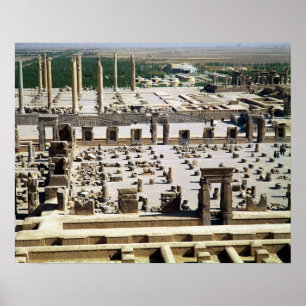 Affiche Vue générale du palais, période d'Achaemenian