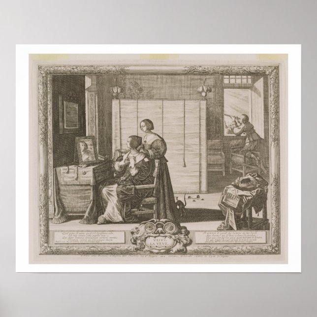 Affiche Vue, gravée par l'artiste, c.1630-40 (gravine (Devant)