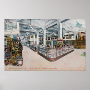 Affiche Vue intérieure de la boulangerie Augustine & Kyer