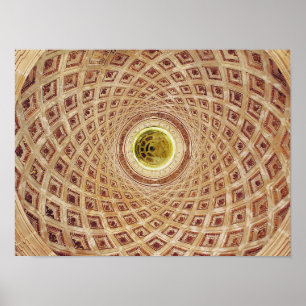 Affiche Vue intérieure de la coupole dans la chapelle