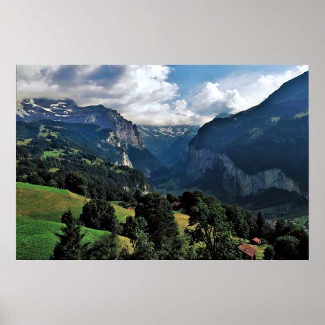 Affiche Vue Lauterbrunnen (Devant)