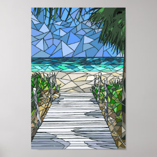 Affiche Vue mer mosaïque 288