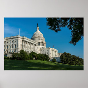 Affiche Vue occidentale de bâtiment de capitol