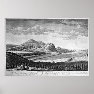 Affiche Vue occidentale de la ville d'Edimbourg, 1753