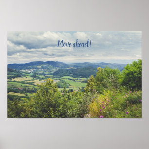 Affiche Vue paisible sur la montagne