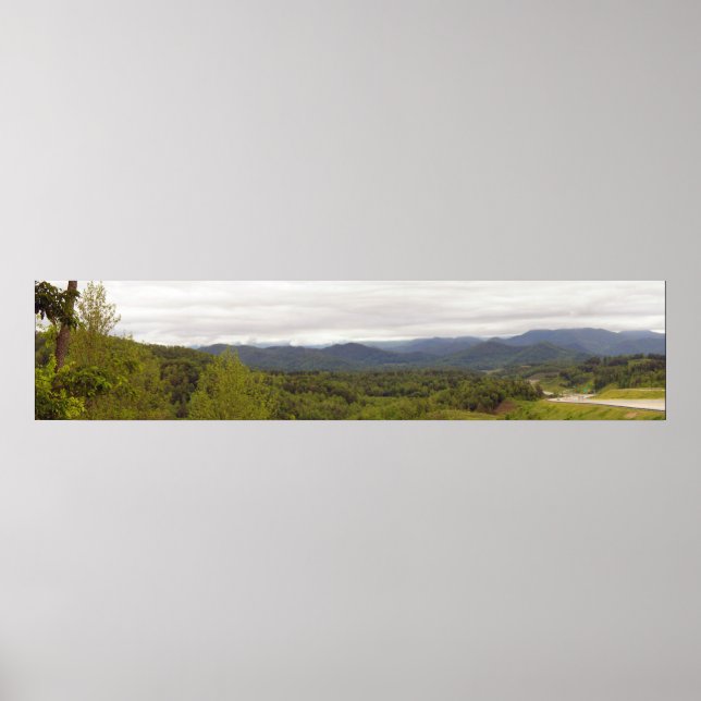 Affiche Vue panoramique de Blue Ridge à I-26 près de la fr (Devant)