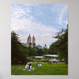 Affiche Vue panoramique de Central Park New York City & la