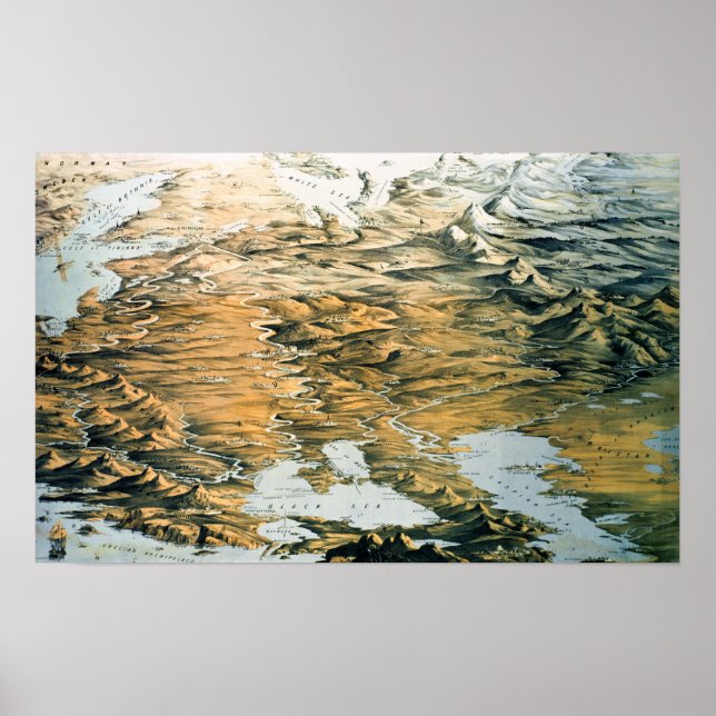 Affiche Vue panoramique de l'Empire entier de Russie (Devant)