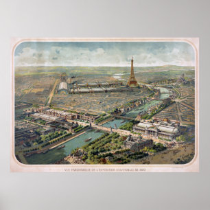 Affiche Vue panoramique de Paris