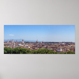 Affiche Vue panoramique de Rome depuis le Castel Sant'Ange