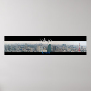 Affiche Vue panoramique de Tokyo