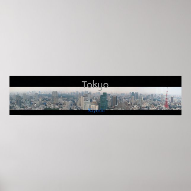 Affiche Vue panoramique de Tokyo (Devant)