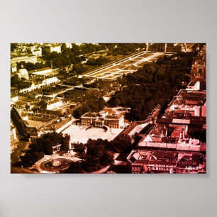 Affiche Vue panoramique du parc Belvedere à Vienne Autrich