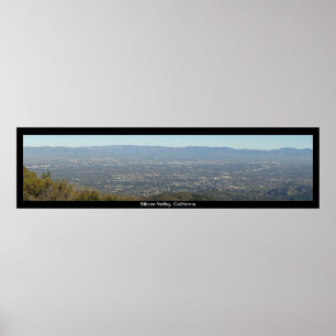 Affiche Vue panoramique Silicon Valley Imprimer
