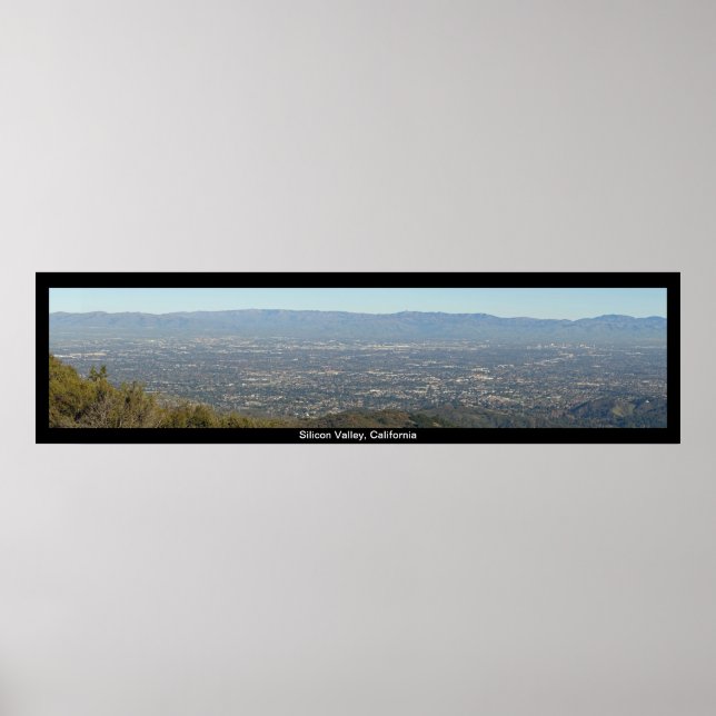 Affiche Vue panoramique Silicon Valley Imprimer (Devant)