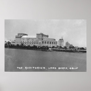 Affiche Vue Photograp d'amphithéâtre de Long Beach, la