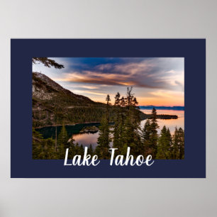 Affiche Vue Pittoresque du lac Tahoe