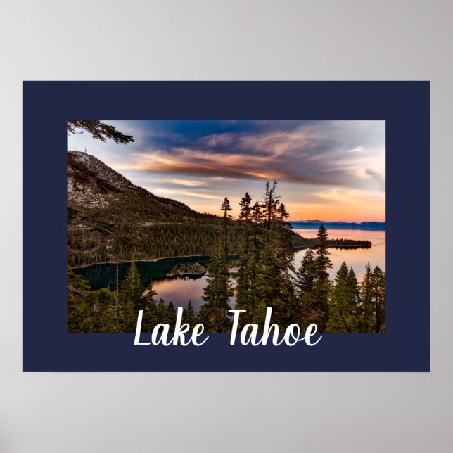 Affiche Vue Pittoresque du lac Tahoe (Devant)