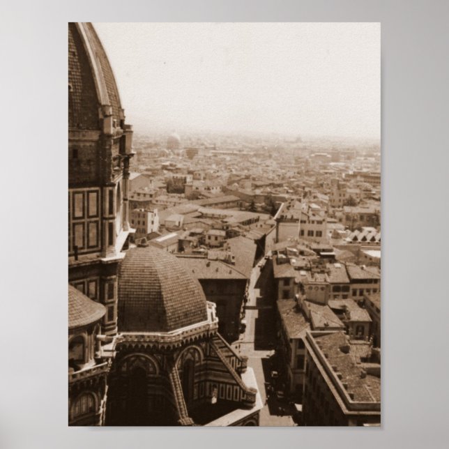 Affiche Vue sur Florence (Devant)