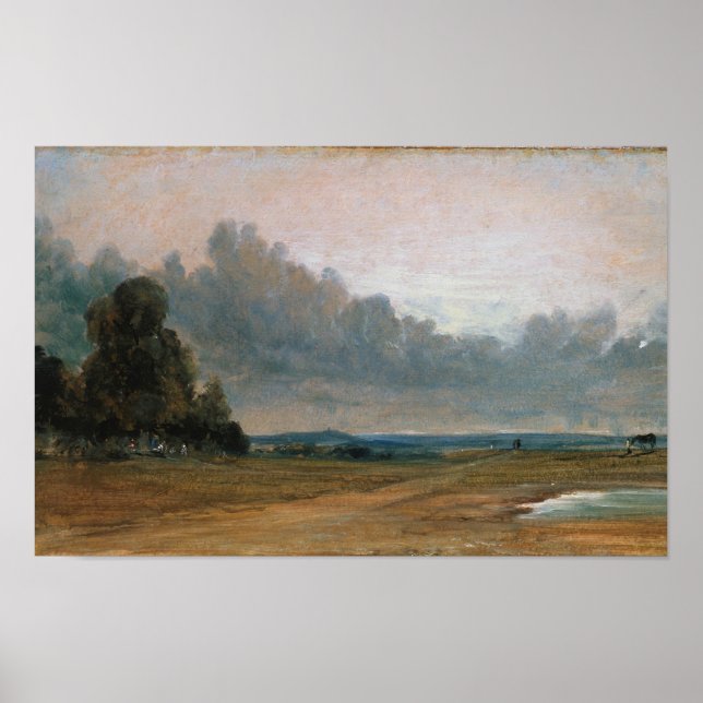 Affiche Vue sur Hampstead Heath - John Constable (Devant)