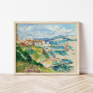 Affiche Vue Sur La Ponche, Saint-Tropez   Henri Manguin