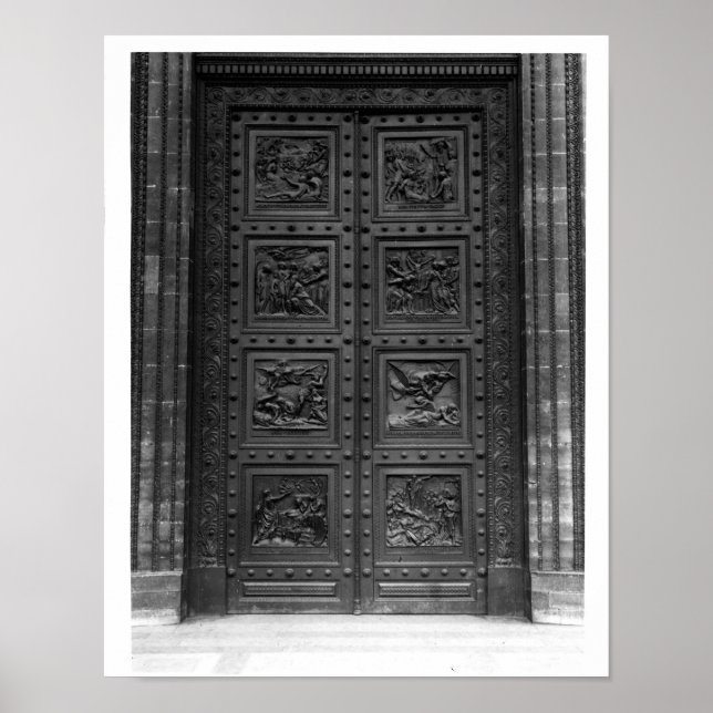 Affiche Vue sur la porte de La Madeleine (Devant)