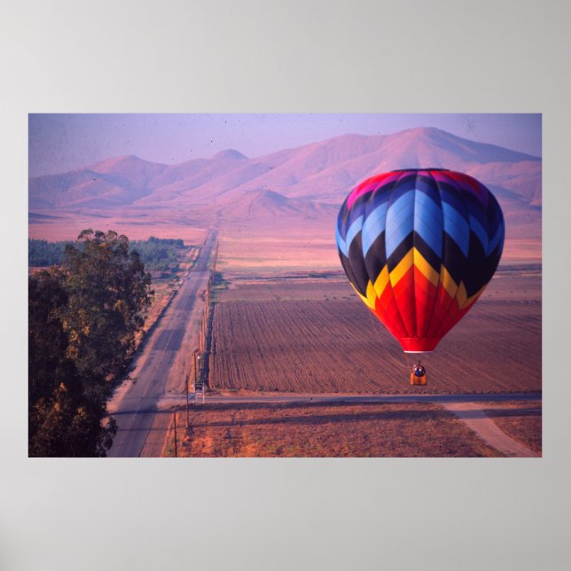 Affiche Vue sur le ballon au lever du soleil (Devant)