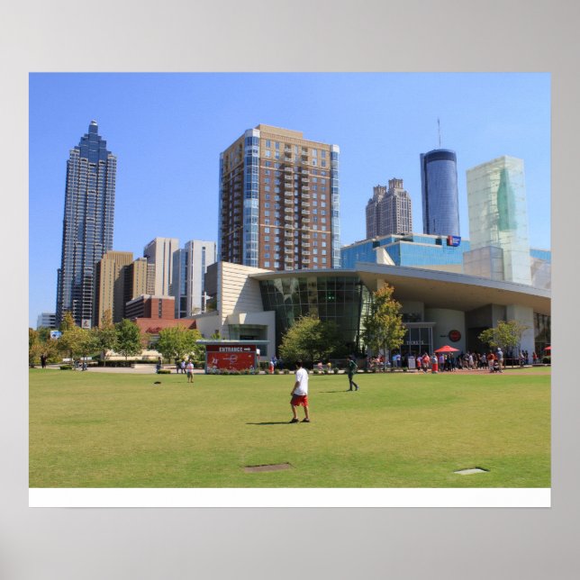 Affiche vue sur le centre-ville d'Atlanta (Devant)