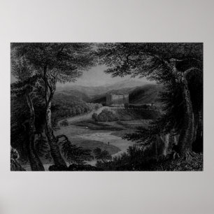 Affiche Vue sur le château de Drumlanrig, Dumfrieshire