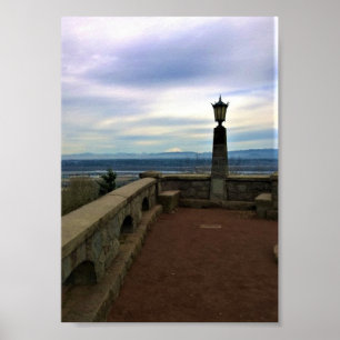 Affiche Vue sur le Mont St. Helens, Portland, Oregon
